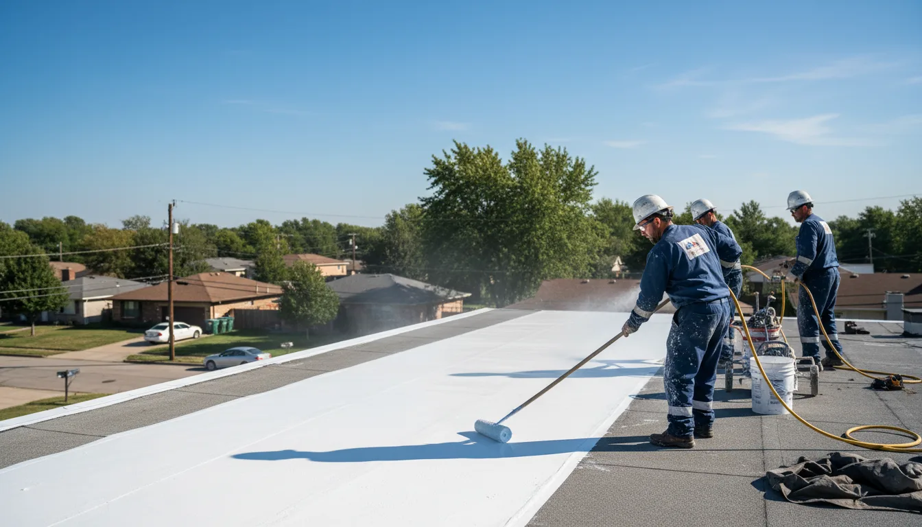 Commercial roof coating in Hennepin, OK near me
